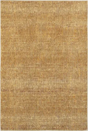 Oriental Weavers Atlas Area Rug - 8033R - 1'10" x 3'2" - in Gold/Multi - Soft Modern Style Area Rug, Stain Resistant, Family and Pet Friendly, Entryway, Bathroom Accent Rug