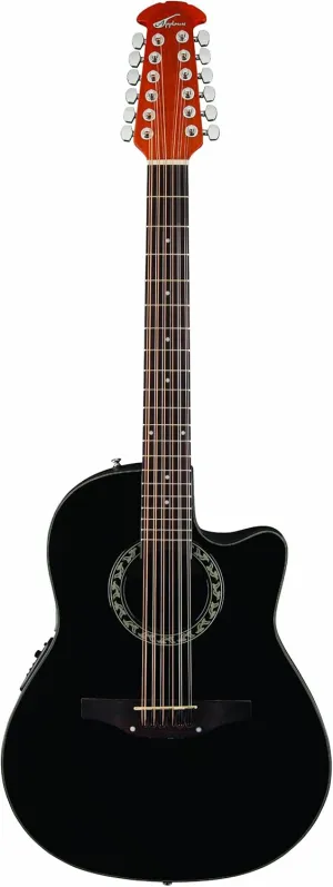 Ovation AB2412-5 Acoustic-Electric Guitar, Applause Balladeer Cutaway Dreadnought, 12-String