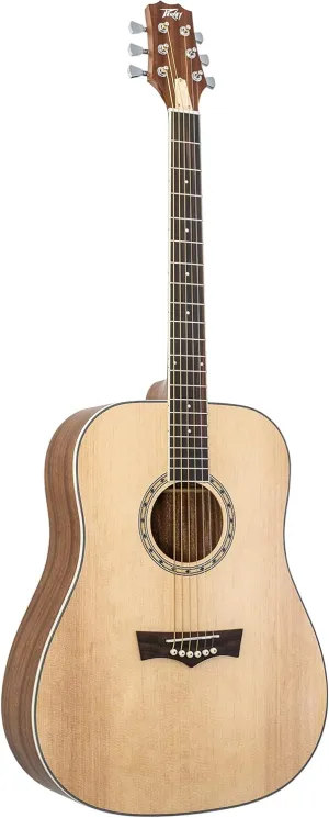 Peavey Delta Woods™ DW-2™ Solid Top Dreadnought Acoustic Guitar with Case