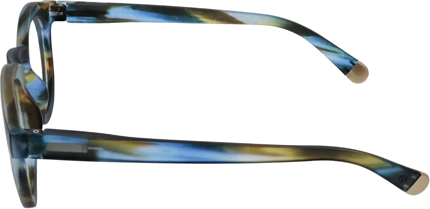 Peepers by PeeperSpecs Oprah's Favorite Women's Round Stardust Blue Light Blocking Reading Glasses and No Correction Eyewear