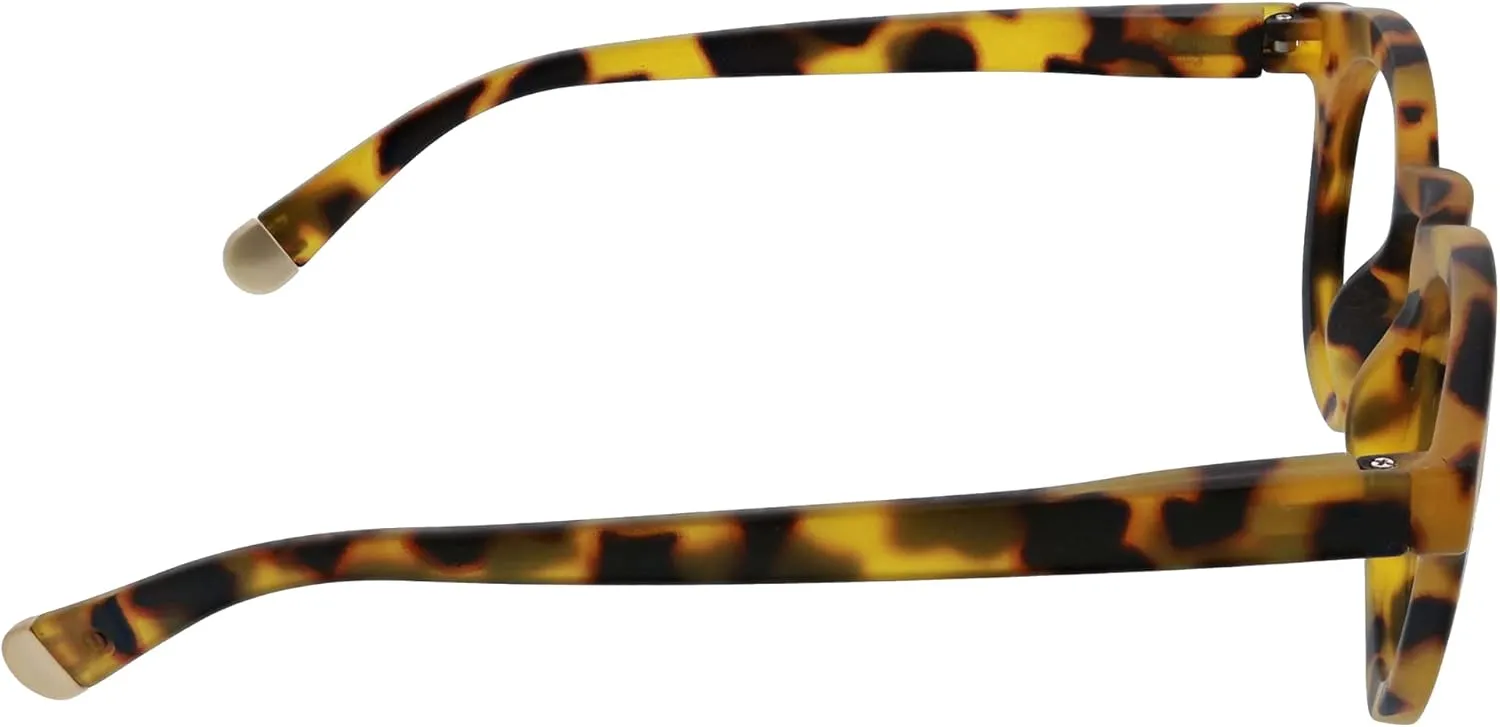 Peepers by PeeperSpecs Oprah's Favorite Women's Round Stardust Blue Light Blocking Reading Glasses and No Correction Eyewear