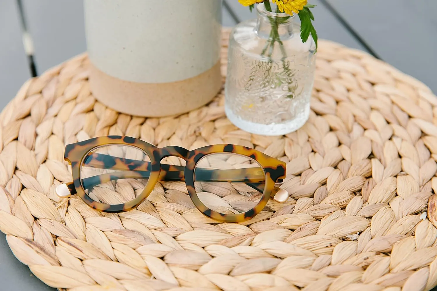 Peepers by PeeperSpecs Oprah's Favorite Women's Round Stardust Blue Light Blocking Reading Glasses and No Correction Eyewear