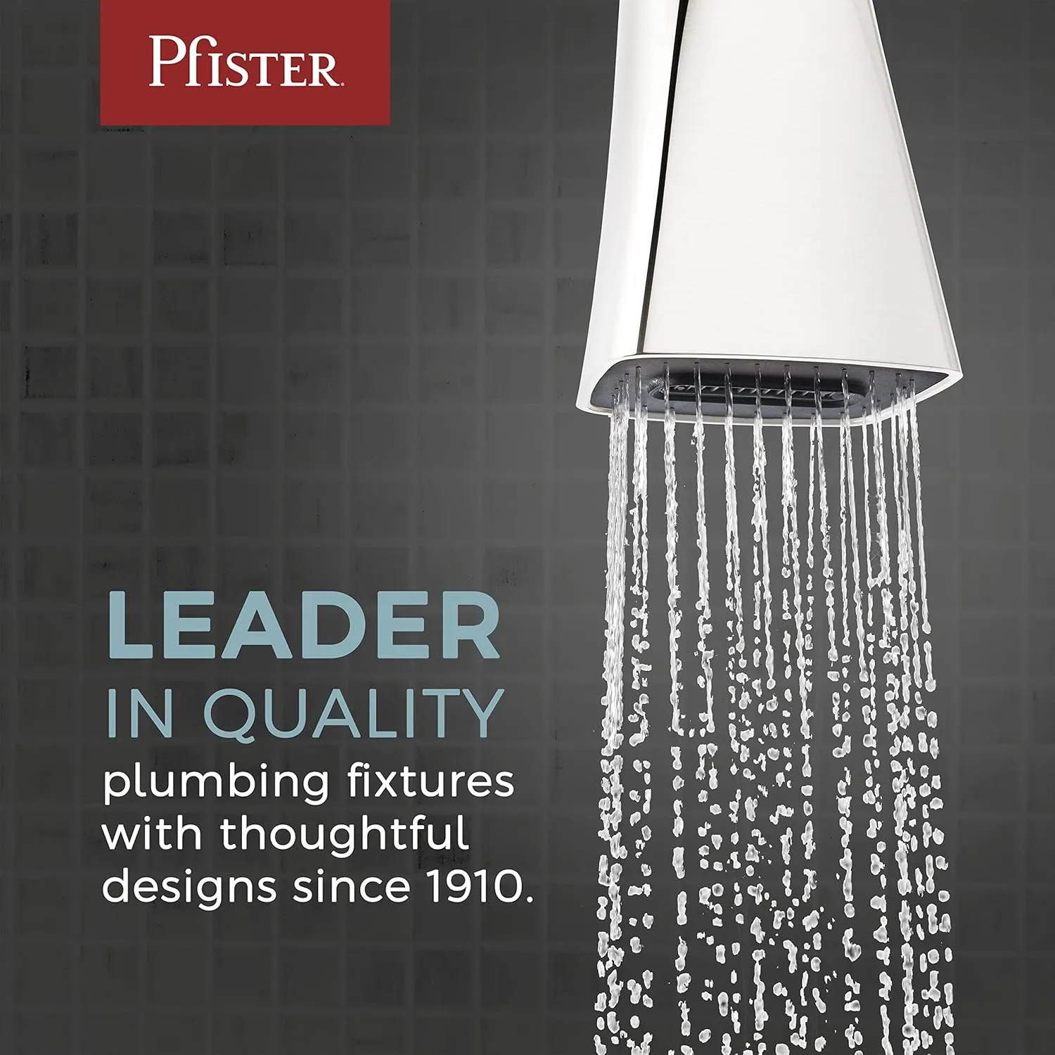 Pfister Weller Shower Only Trim Kit, Valve Not Included, 1-Handle, 2-Hole Install, Polished Chrome Finish, LG897WRC