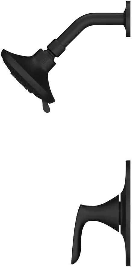 Pfister Weller Shower Only Trim Kit (Valve Sold Separately), Single Handle, Matte Black Finish, LG897WRB