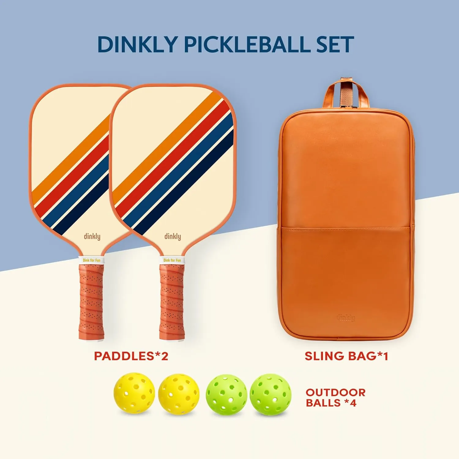Pickleball Paddles Set of 2/4- USAPA Approved Graphite/Fiberglass Pickleball Racket, 2 Pickleball Rackets, 4 Balls and 1 Portable Carry Bag, Aesthetic Pickle Ball Set for Men Women Beginners