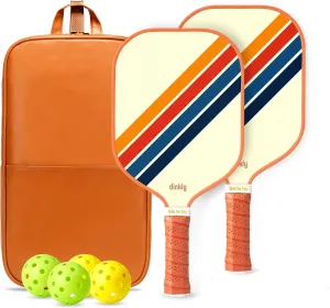 Pickleball Paddles Set of 2/4- USAPA Approved Graphite/Fiberglass Pickleball Racket, 2 Pickleball Rackets, 4 Balls and 1 Portable Carry Bag, Aesthetic Pickle Ball Set for Men Women Beginners