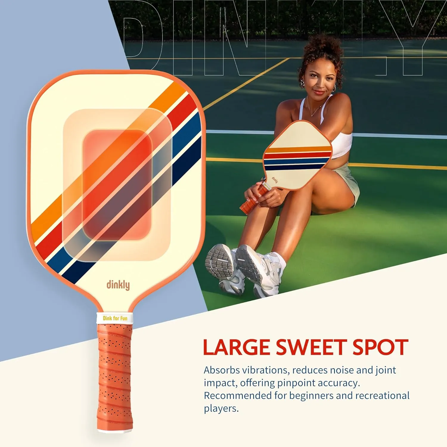 Pickleball Paddles Set of 2/4- USAPA Approved Graphite/Fiberglass Pickleball Racket, 2 Pickleball Rackets, 4 Balls and 1 Portable Carry Bag, Aesthetic Pickle Ball Set for Men Women Beginners