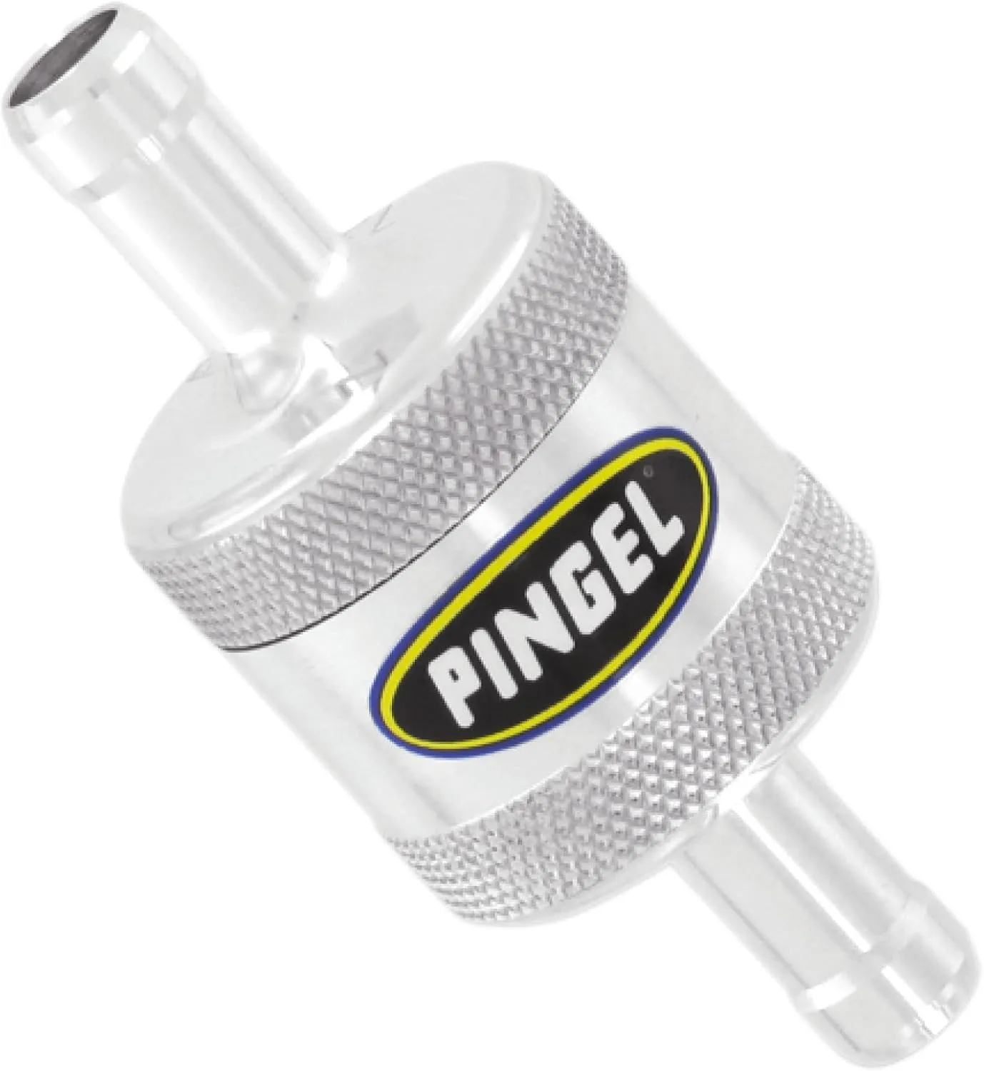 Pingel In-Line Fuel Filter - 3/8"/Machined Satin Finish