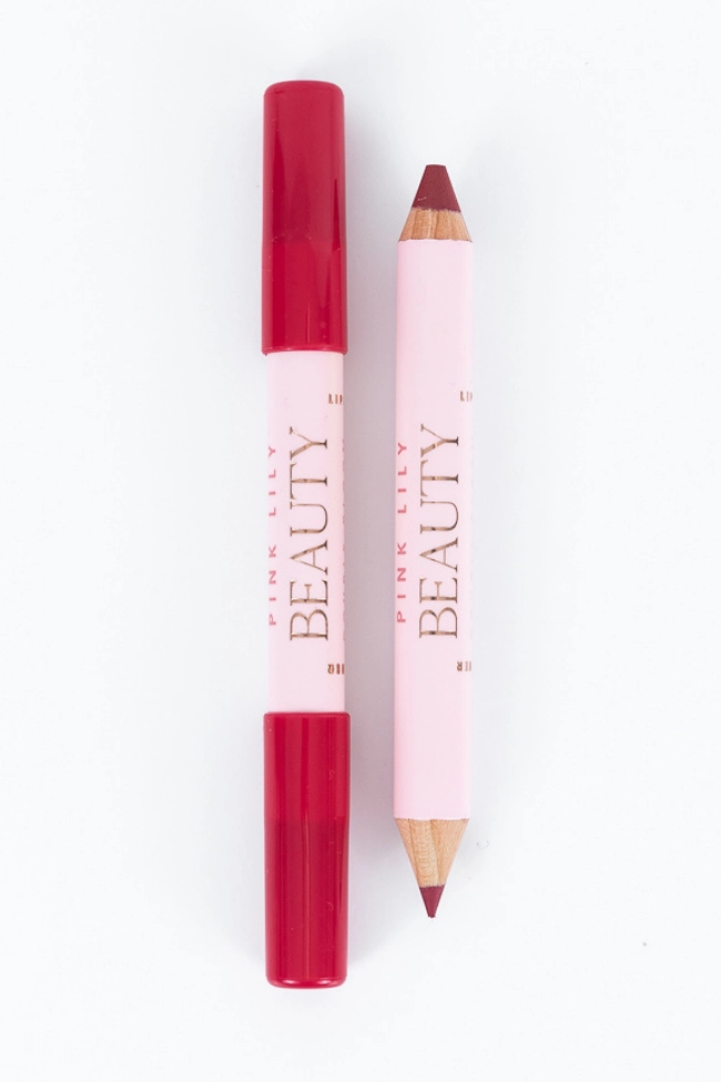 Pink Lily Beauty Double Bloom Dual Lipstick and Lip Liner - Your Berry Best FINAL SALE