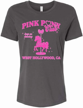 Pink Pony Club West Hollywood California | Chappell Fan Lyrics Music Concert Tour Merch Pop Culture Womens Premium T-Shirt