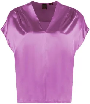 Pinko Purple Silk Women's Sweater