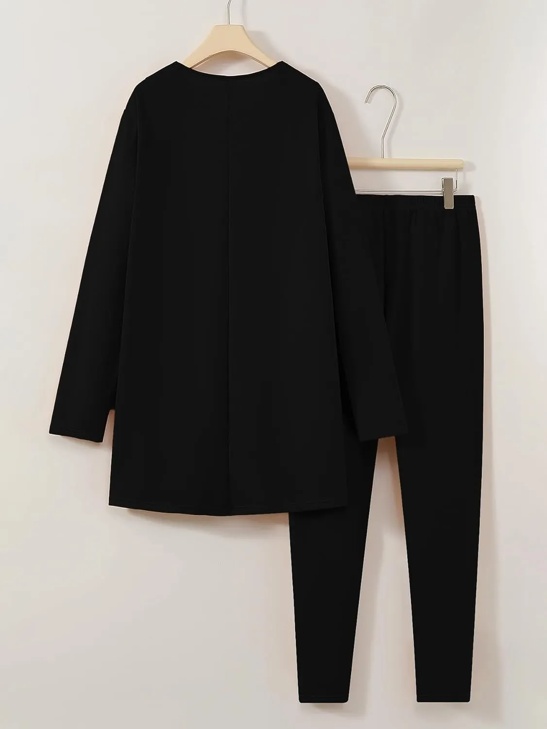 Plus Size Casual Work Pants Suit Set Cropped Jacket Fitted Trousers