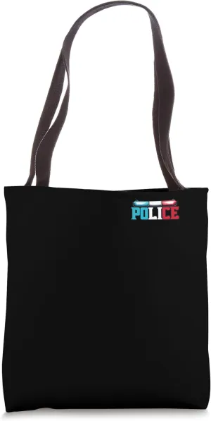 Police Blue Red Light Emblem Respect Minimalist Tote Bag