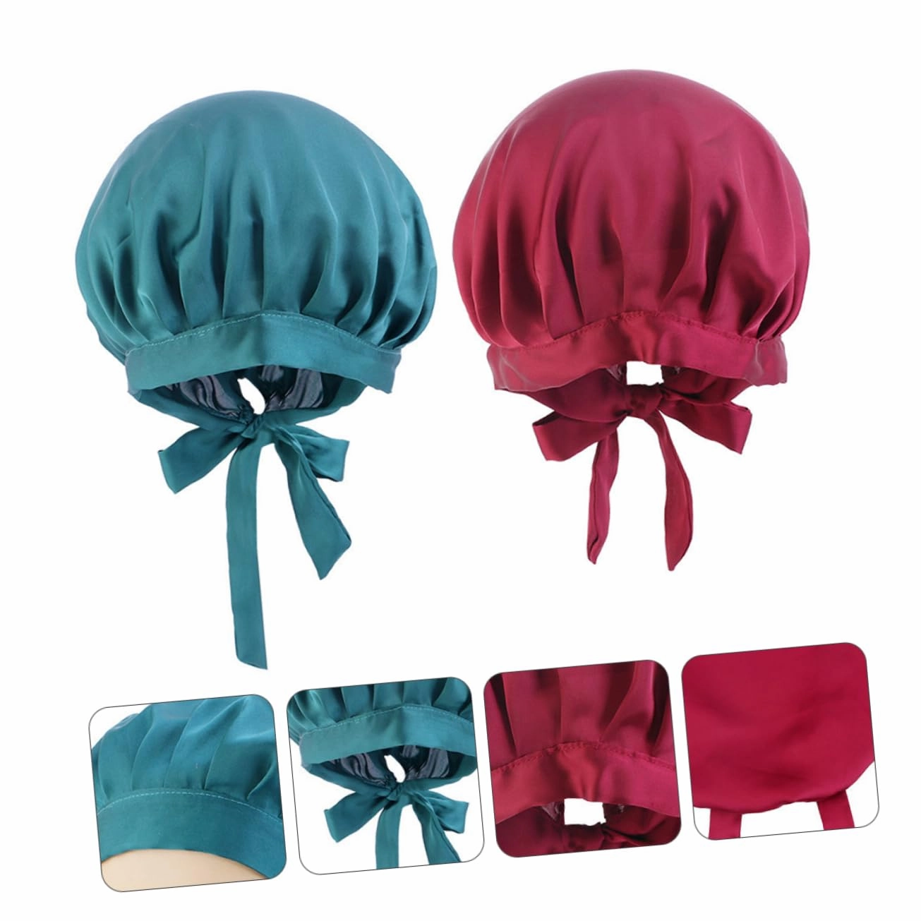 POPETPOP 4pcs Maternal Hair Care Sleep Hat for Pregnant Women Stylish Confinement Cap to Prevent Hair Knotting and Lock Moisture Comfortable Home Use Wine