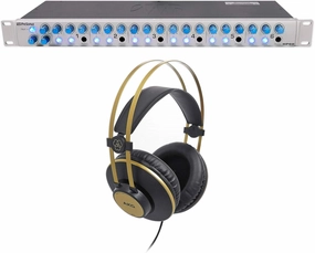Presonus HP60 6-Channel Amplifier Headphone Amp w/Talkback & A/B Input Mix Bundle with AKG K92 Closed-Back Studio/Production.Podcast Monitor Headphones