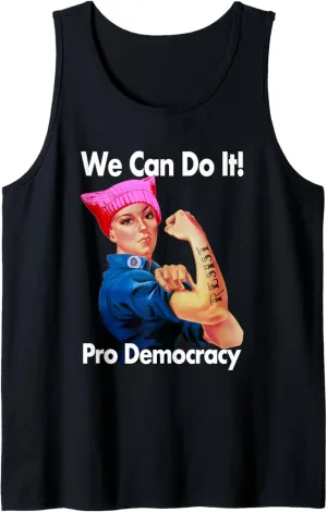 Pro Democracy Resist for Democracy Tank Top