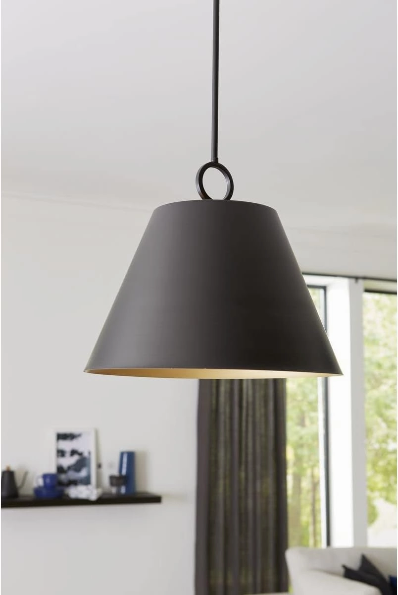 Progress Lighting Parkhurst Collection 18 in. 3-Light Matte Black Pendant