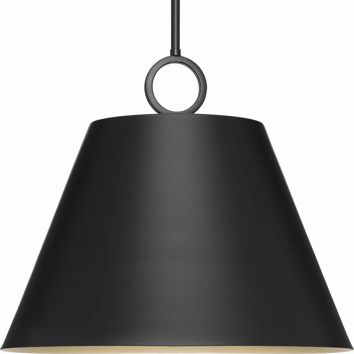 Progress Lighting Parkhurst Collection 18 in. 3-Light Matte Black Pendant