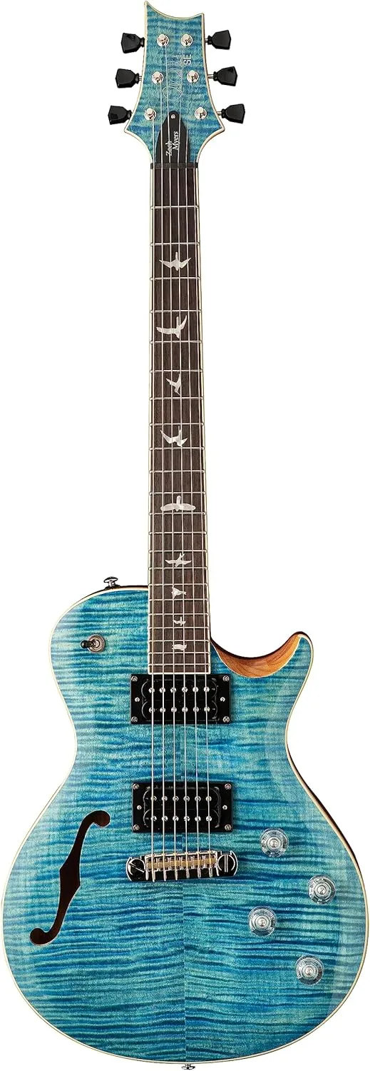 PRS Paul Reed Smith 6 String SE Zach 594 Electric Guitar, Myers Blue, Right (111437::MC:)