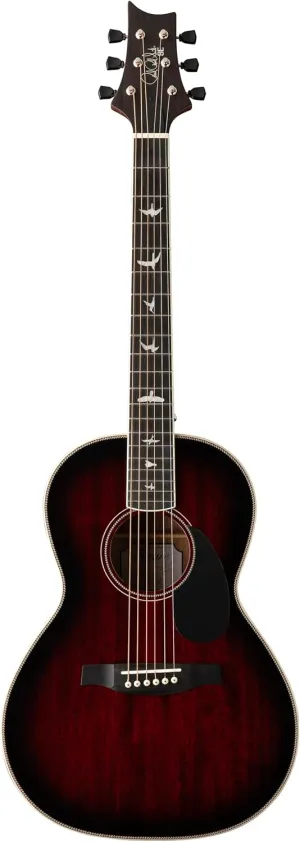 PRS SE P20 Parlor, Fire Red Burst with Bag