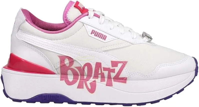 PUMA Kids Girls Bratz X Cruise Rider Lace Up Sneakers Shoes Casual - White - Size 6.5 M