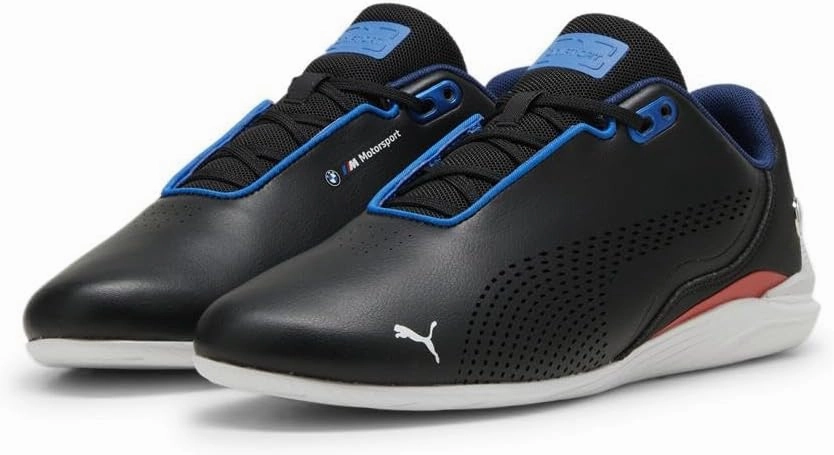 PUMA Men's BMW Motorsport Drift Cat Decima Shoes, Black-Pop Red-White, 9