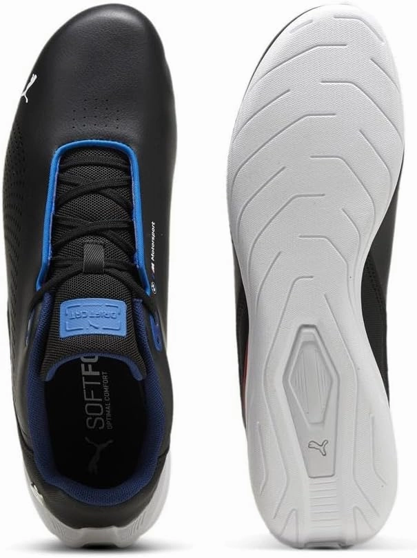 PUMA Men's BMW Motorsport Drift Cat Decima Shoes, Black-Pop Red-White, 9
