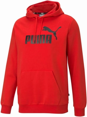 PUMA Mens Essentials Logo Hoodie Casual Outerwear Casual - Red - Size L
