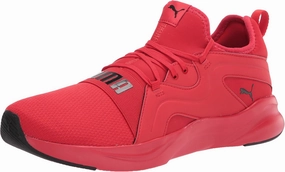 PUMA mens Softride Rift Breeze Running Shoe, High Risk Red/Black, 9.5 US