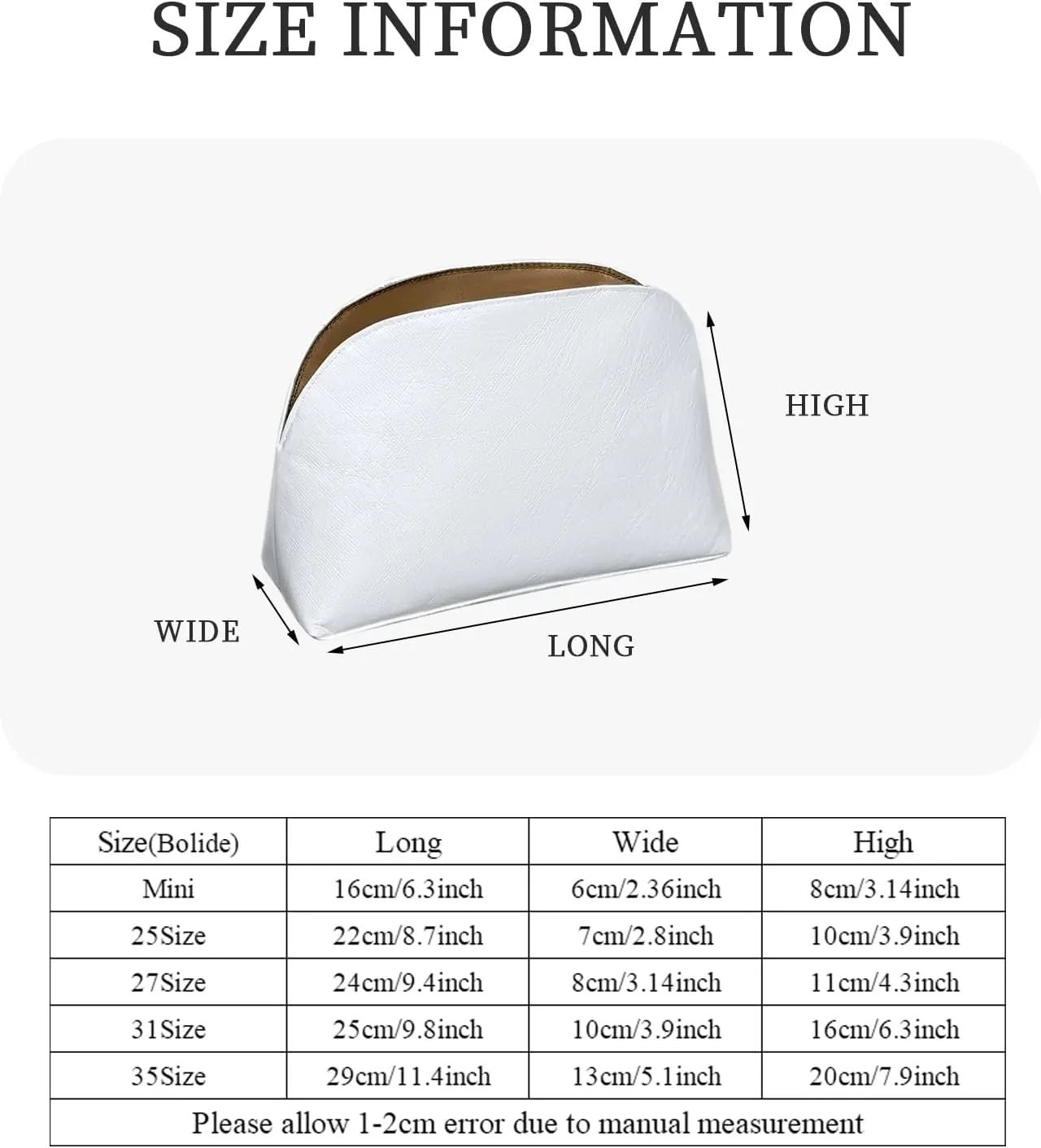 Purse Organizer Insert, Inner Linner Shell Bag Organizer Insert Fit for Hermes Bolide Slim Inside Storage Bag In Bag Organizer Insert (Style-01, Mini)