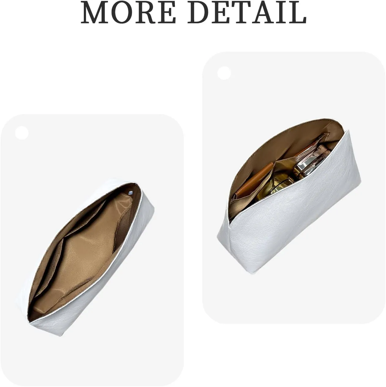 Purse Organizer Insert, Inner Linner Shell Bag Organizer Insert Fit for Hermes Bolide Slim Inside Storage Bag In Bag Organizer Insert (Style-01, Mini)