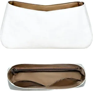 Purse Organizer Insert, Slim Inside Storage Bag Organizer Insert Fit for LV Boulogne Lightweight Dupont Paper Inner Liner Bag In Bag Insert (Style-02)