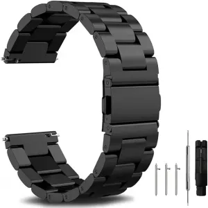 Quick Release Stainless Steel Watch Band Metal Matte Brushed Watch Strap 18mm 20mm 22mm Smartwatch Replacement Band Men Women