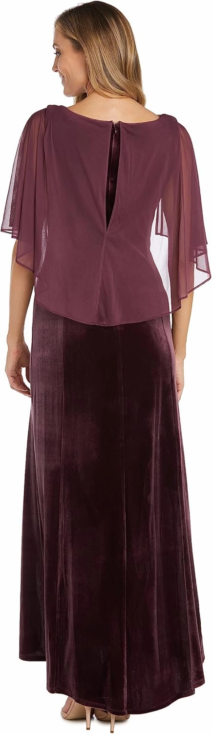 R&M Richards Women's Evening Gown W/Side Slit