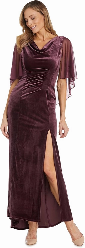 R&M Richards Women's Evening Gown W/Side Slit