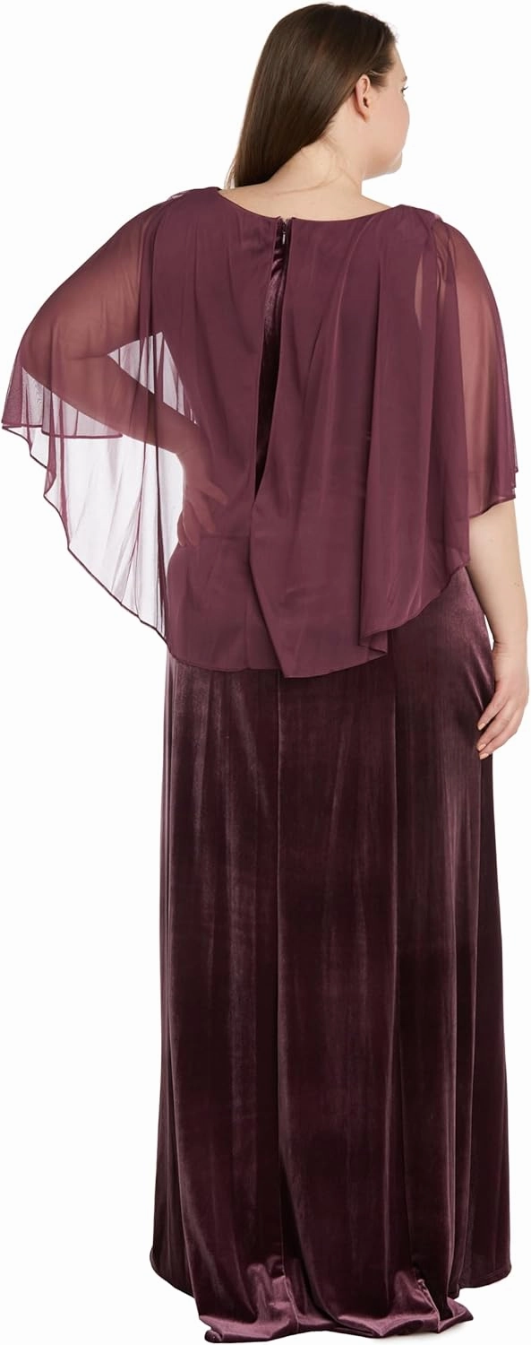 R&M Richards Women's Evening Gown W/Side Slit