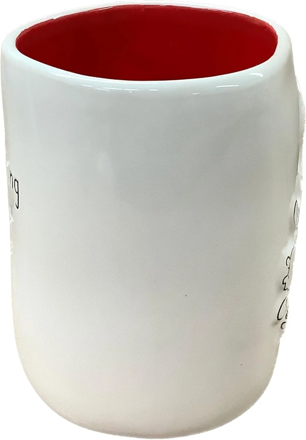 Rae Dunn x Peanuts Coffee Mug Everything Seems Fine - Kite Line Tangle, Red Interior