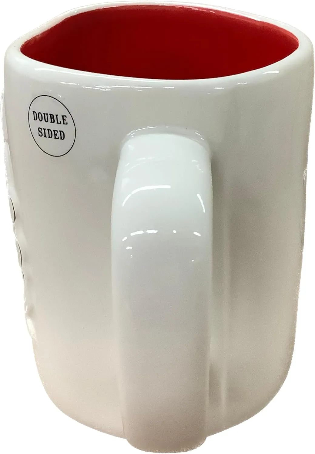 Rae Dunn x Peanuts Coffee Mug Everything Seems Fine - Kite Line Tangle, Red Interior