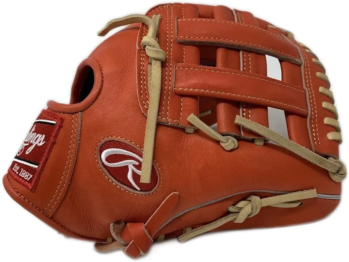 Rawlings | Heart of The Hide Baseball Glove | Red-Orange |Standard Fit Models | Sizes 11.5" - 12.75" | Multiple Styles