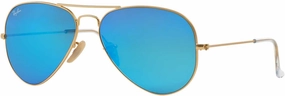 Ray-Ban RB3025 Matte Gold Aviator 112/17 Sunglass 55mm
