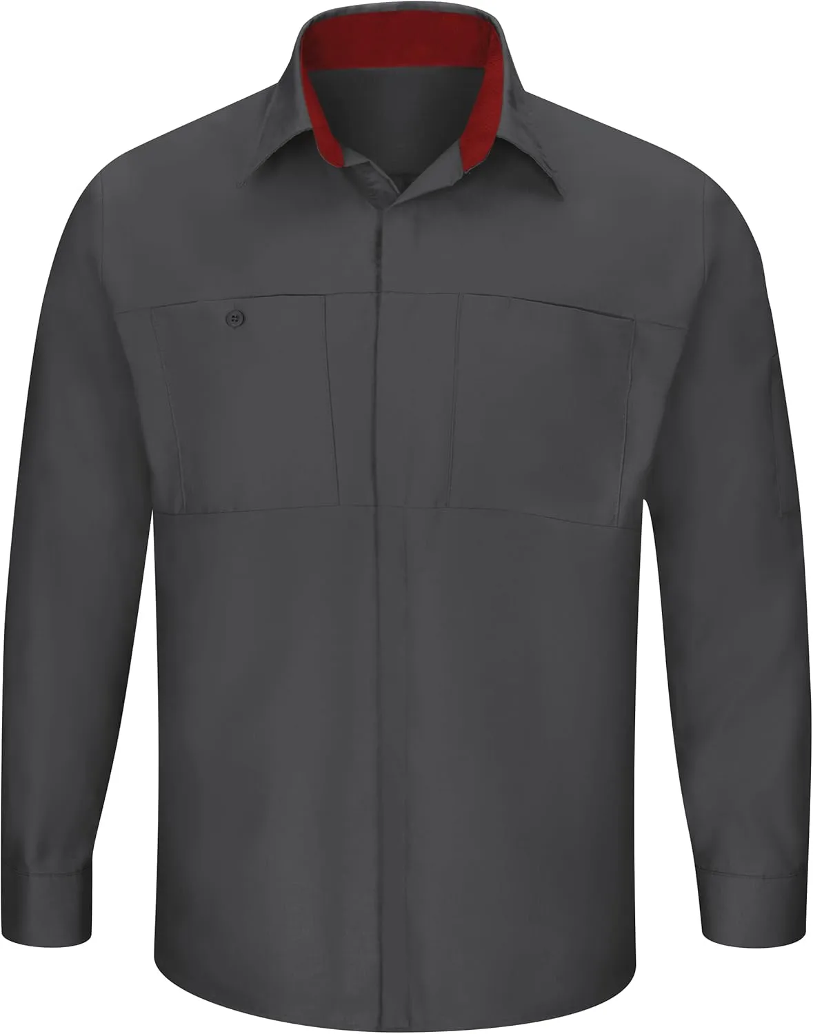 Red Kap Men's Long Sleeve Performance Plus Shop Shirt with Oilblok Technology