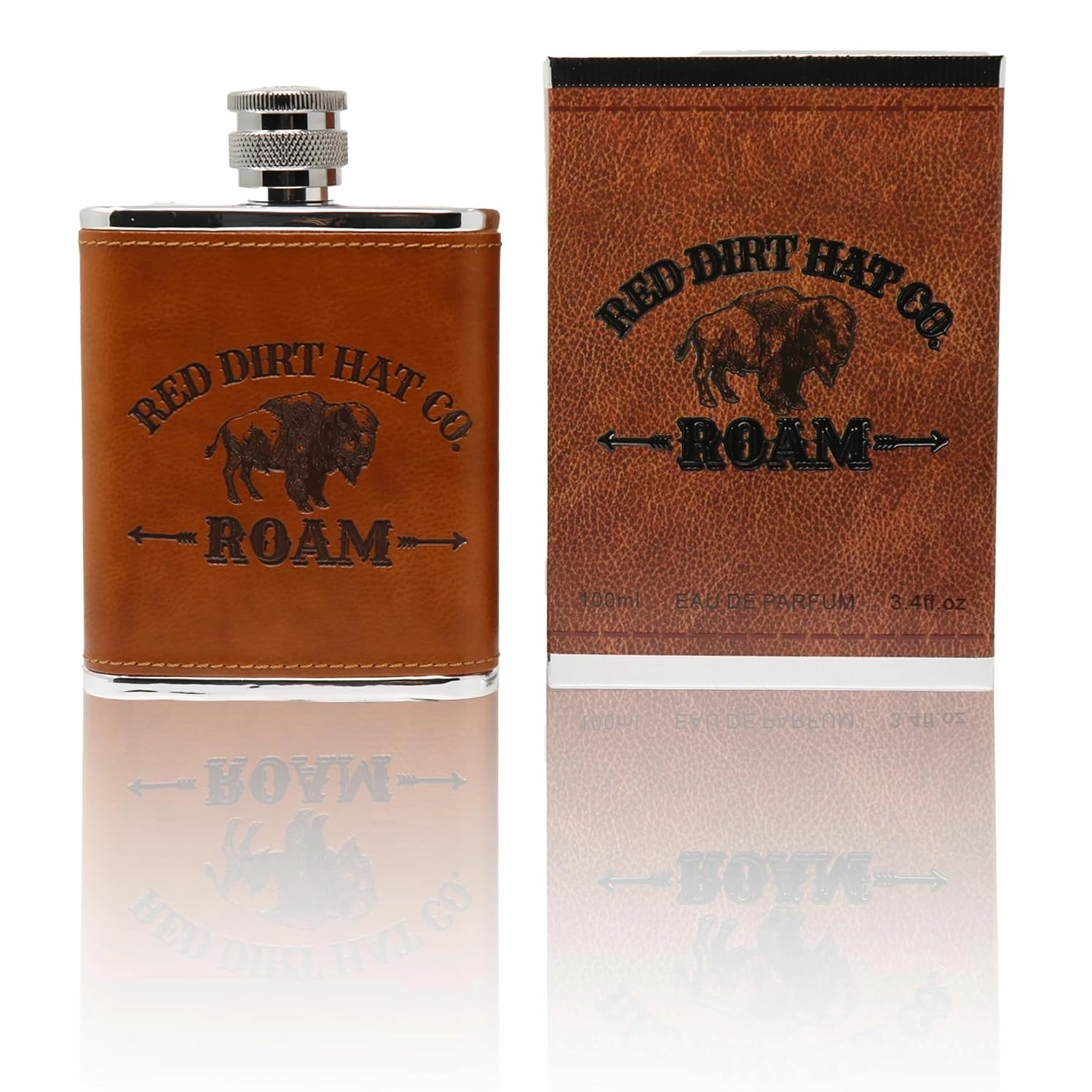 Red Dirt Hat Company Roam Cologne for Men - Fresh & Masculine Fragrance with Leather Tones and Cedarwood Notes - Men's Body Spray Cologne for Everyday Wear & Special Occasions - 3.4 fl oz