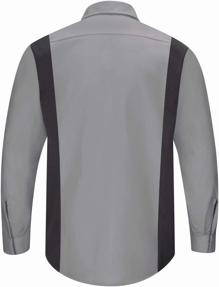 Red Kap Men's Long Sleeve Performance Plus Shop Shirt with Oilblok Technology