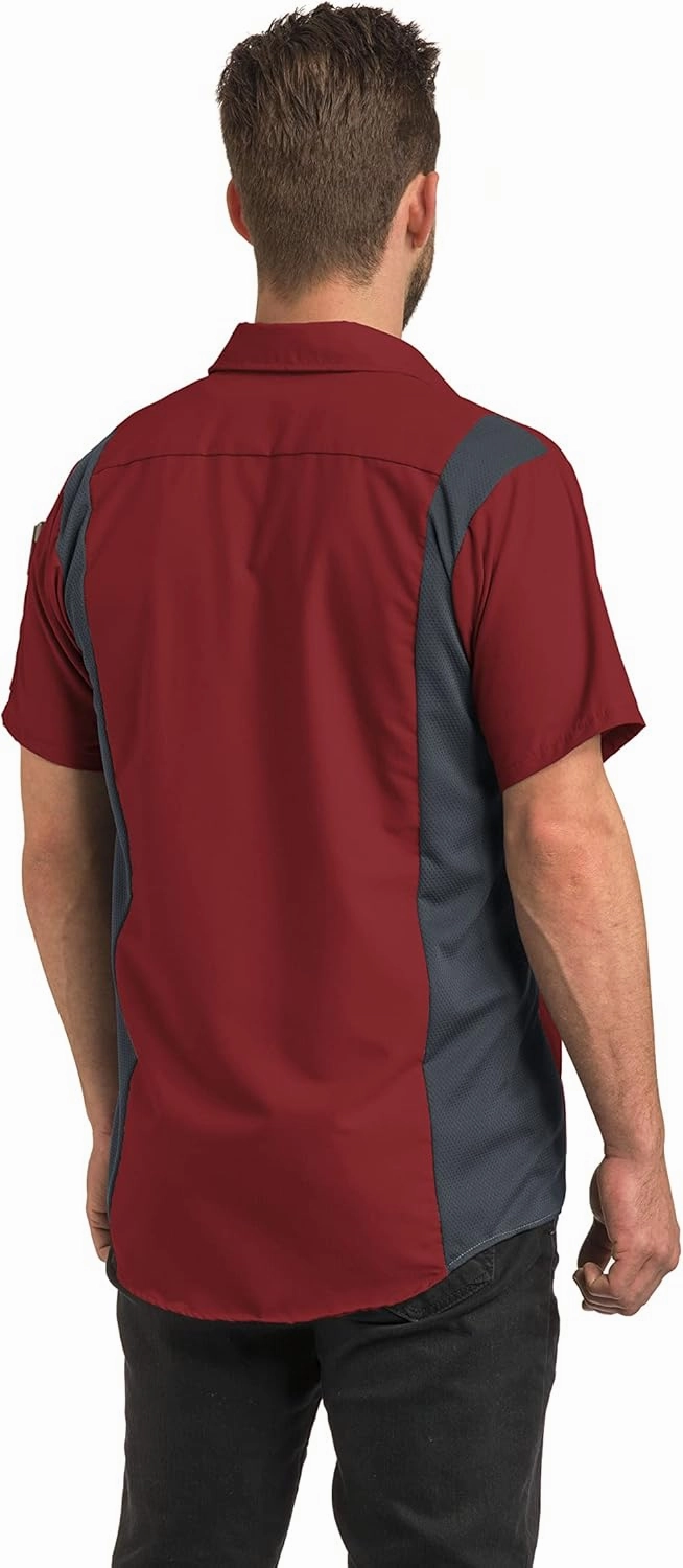 Red Kap Men's Short Sleeve Performance Plus Shop Shirt with Oilblok Technology