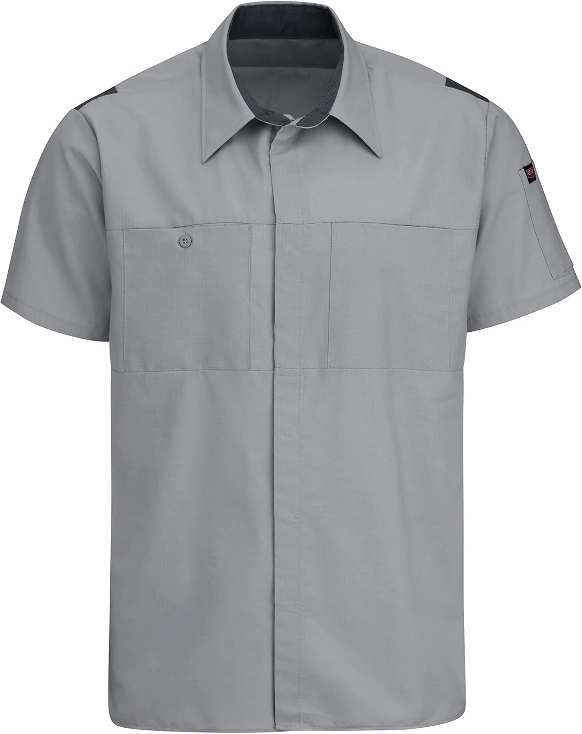 Red Kap Men's Short Sleeve Performance Plus Shop Shirt with Oilblok Technology