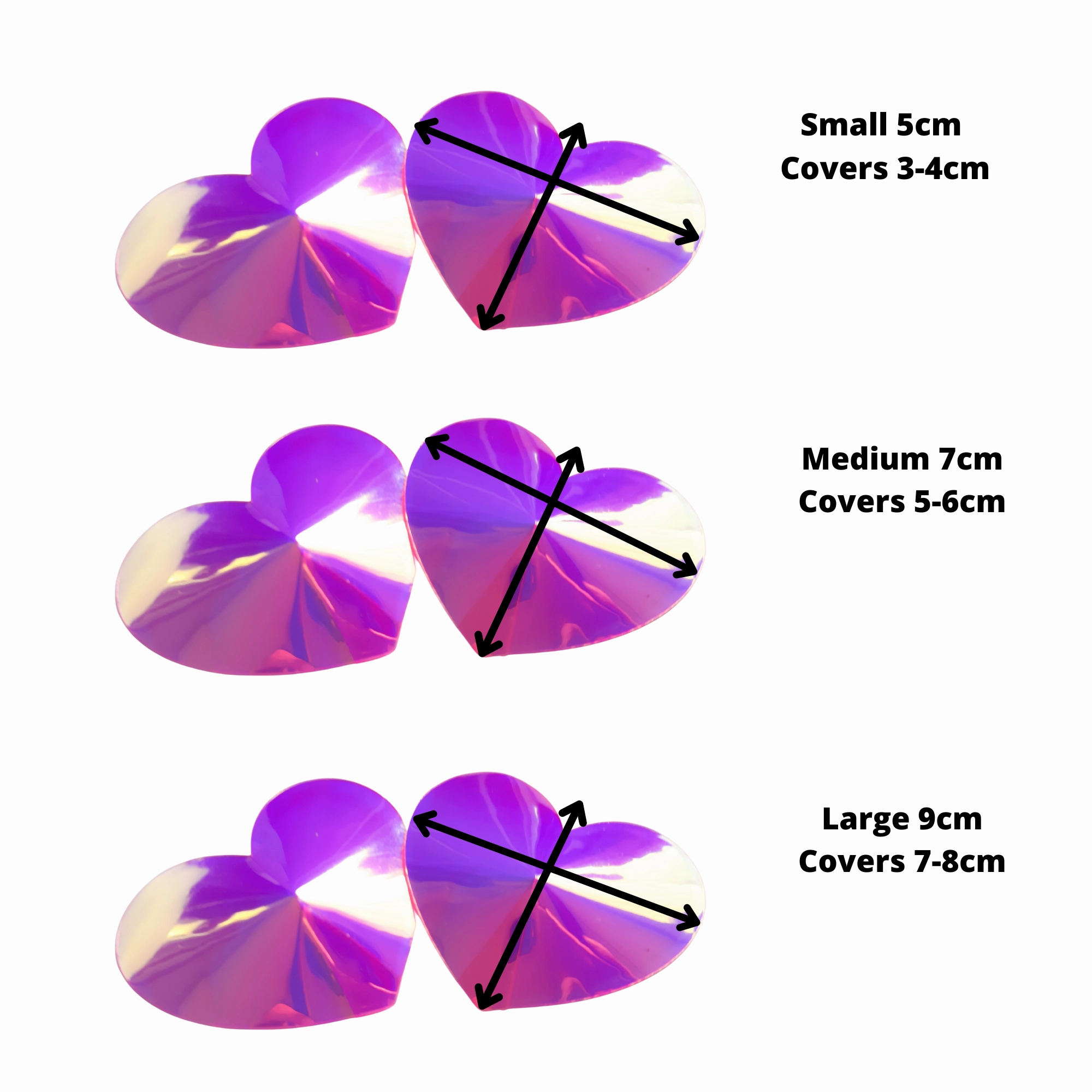 Red Latex Heart Shaped Nipple Pasties/Nipple Covers