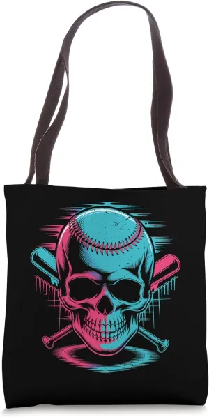 Respect The Drip Baseball Skull Crossed Bats Boys Tote Bag