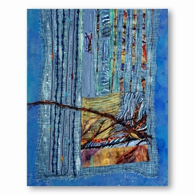 Resting On A Winter Pond - Abstract Art Print By Dorothy Fagan