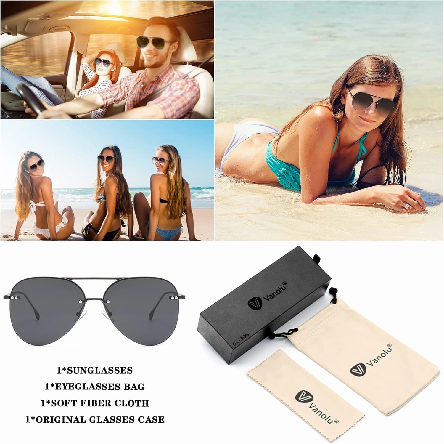 Retro Rimless Women Aviator Sunglasses Classic Lady Oversized Sun Glasses black Gradient Mirrored Lens Bold Shades