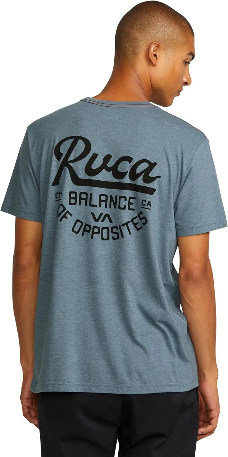 RVCA Men's Script Sealed Short Sleeve Tee